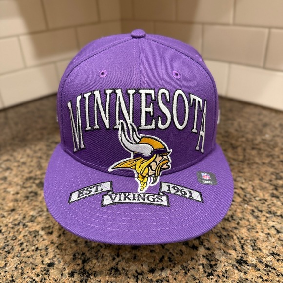 New Era Other - Minnesota Vikings New Era 59FIFTY Fitted Hat Cap 7 3/8 Purple NFL New